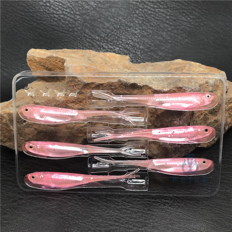 吉川路亚饵仿真小尾鱼鳜鱼鲈鱼翘嘴鲶鱼假饵软虫内德倒钓鱼饵