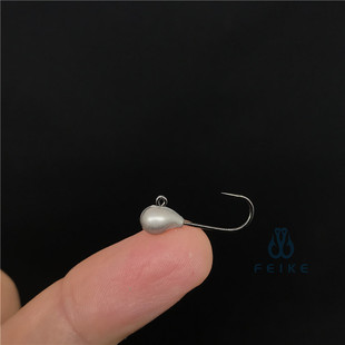 铅头钩软饵钩钨钢根钓钩小T尾卷尾软虫路亚钩罗非太阳鱼马口鱼饵