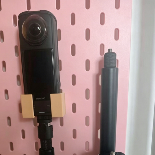 适用宜家洞洞板配件影石insta 360 x5架收纳SKADIS斯考迪斯圆孔