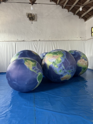 PVC升空气球 充气地球仪月球气模 九大行星气模商场酒吧装饰道具
