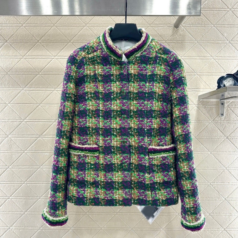 正肩版型气质优雅秋冬编织立领洋装外套