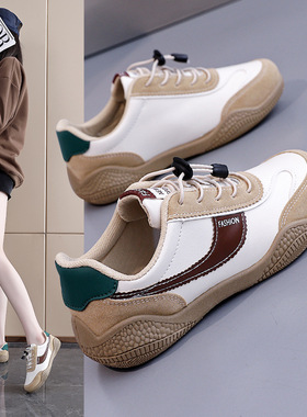 防水小白鞋女2025秋季新款女鞋耐磨鞋休闲运动鞋百搭阿甘板鞋B62