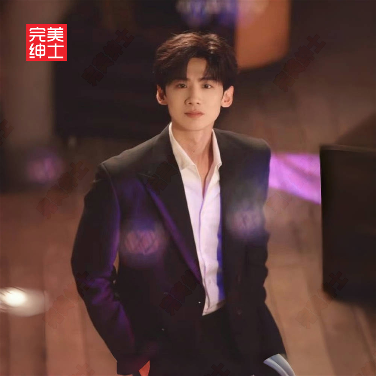 双排扣戗驳领西装男款高级感胖子穿大码结婚礼服男士西服套装高档