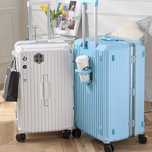 20寸铝框24寸拉杆箱万向轮行李箱女大容量加厚30寸带杯架旅行箱男,箱包皮具/热销女包/男包,旅行箱,淘宝优惠券,粉丝福利购,淘宝优惠卷