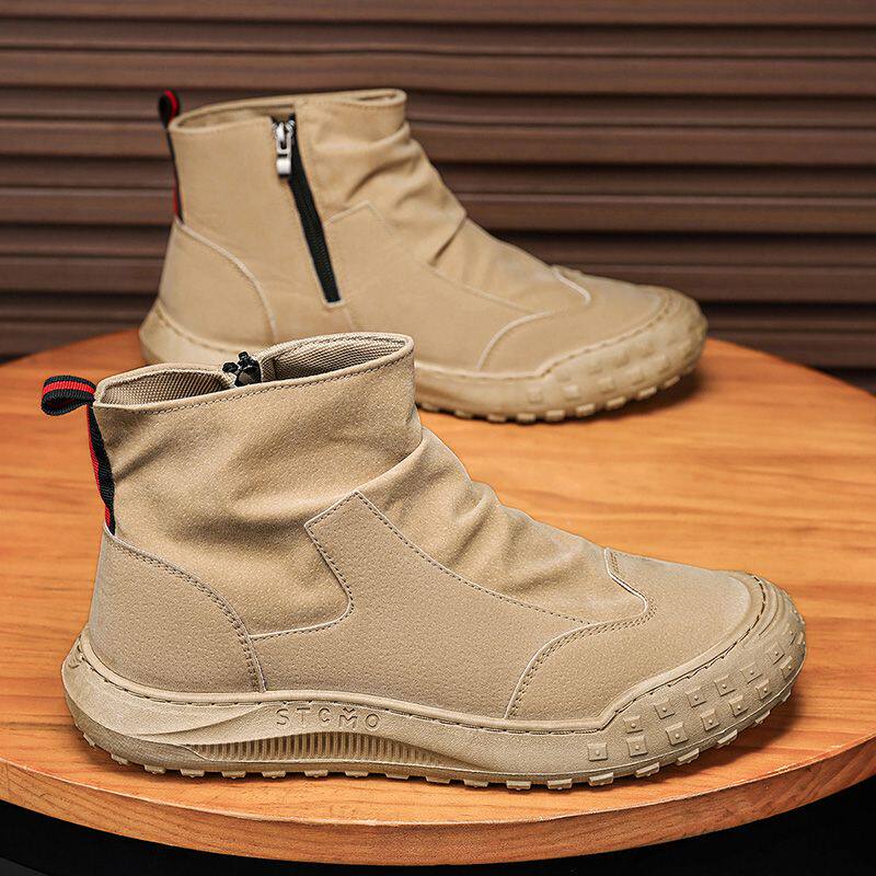 2026爆款高帮防滑耐磨休闲劳保男鞋防水防臭工地专用厚底舒适轻便