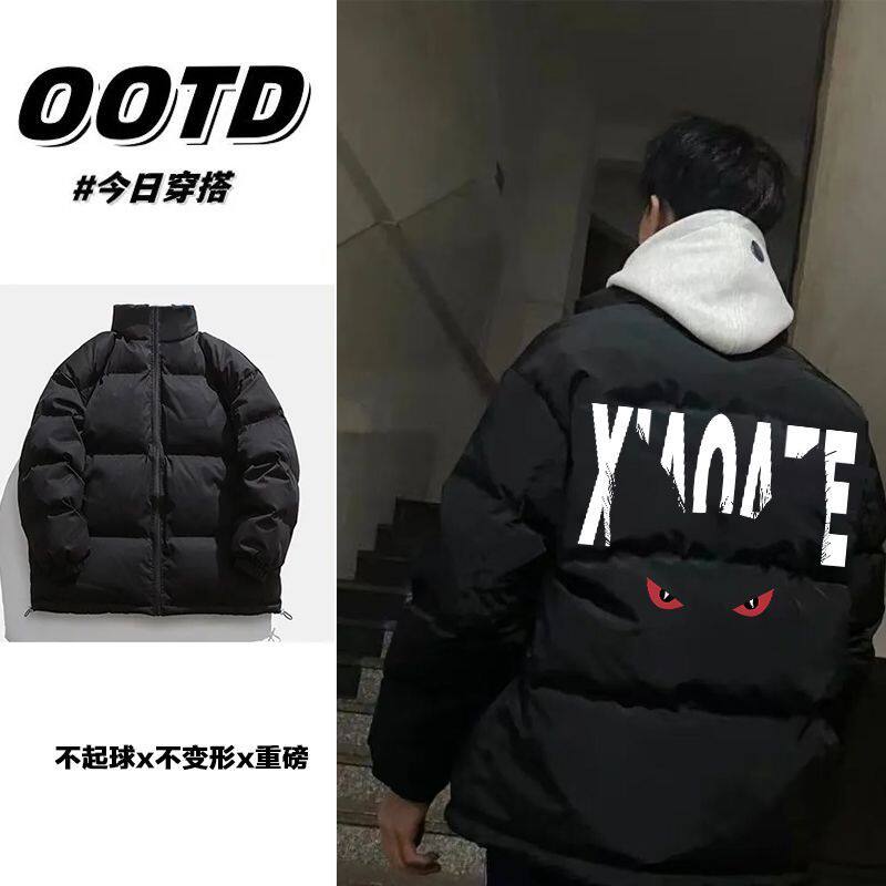 日系潮牌港风棉衣面包服冬季男女学生百搭情侣款加厚棉服外套棉袄