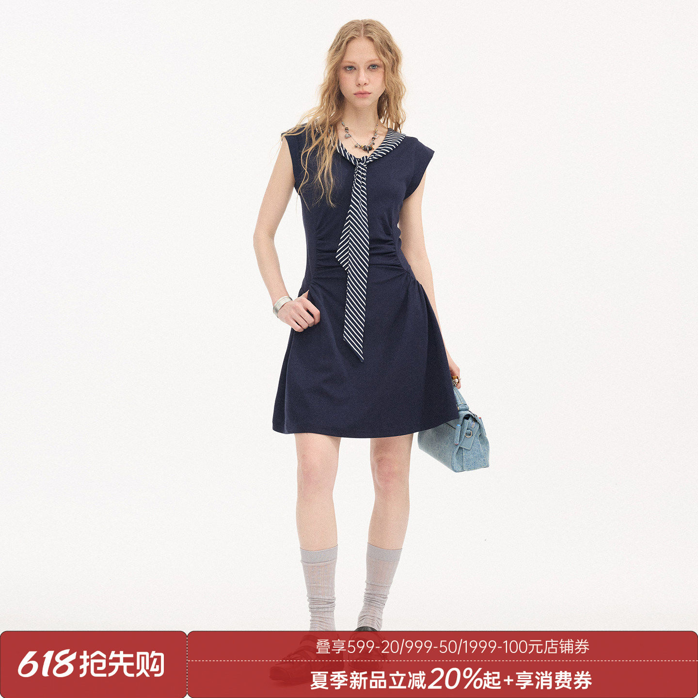 DIDDI MODA 波点背心裙/连衣裙/衬衫裙