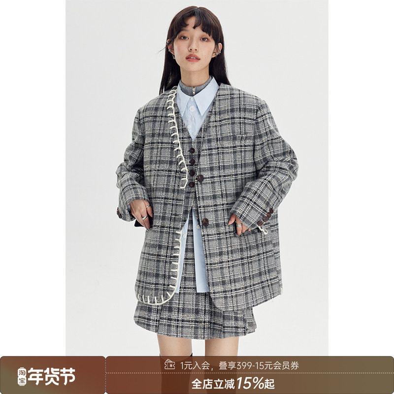 DIDDIMODA 外套/格子半裙,女装/女士精品,时尚套装,淘宝优惠券,粉丝福利购,淘宝优惠卷