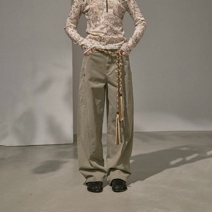 【交个朋友年货节】DIDDI MODA 铆钉洗水工装裤