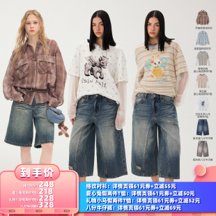 【所有女生的衣橱直播间】DIDDIMODA格纹衬衫/假两件T恤/牛仔裤