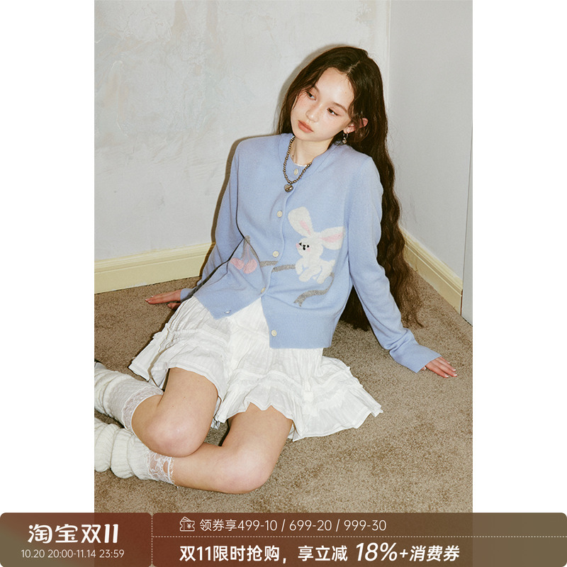 DIDDIMODA兔子樱桃开衫