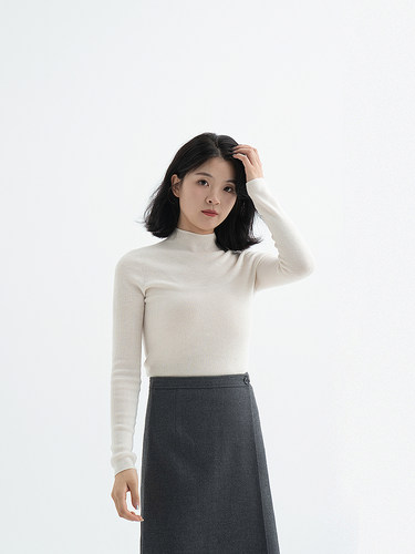 RESTHEART100羊毛半高领套头