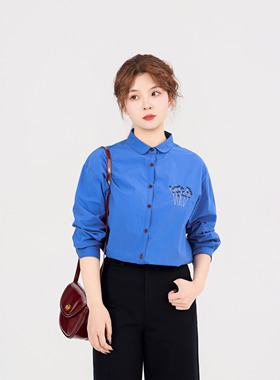 REST HEART 2026春季新品 克莱因蓝色衬衫