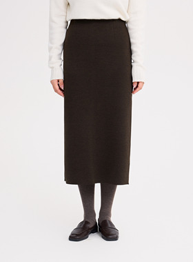 REST HEART 2025秋季新品 高腰松紧弹力直筒半身裙