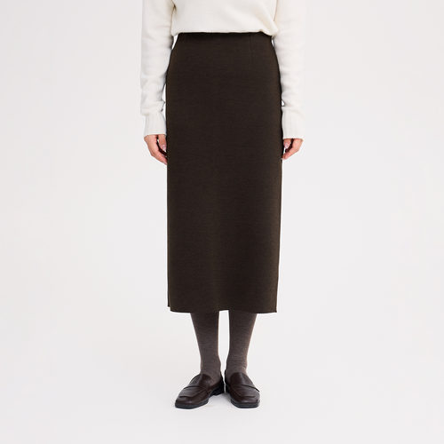 REST HEART 2025秋季新品 高腰松紧弹力直筒半身裙