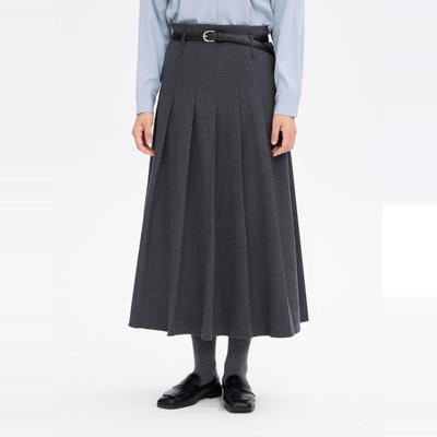RESTHEART中长款百褶半身裙