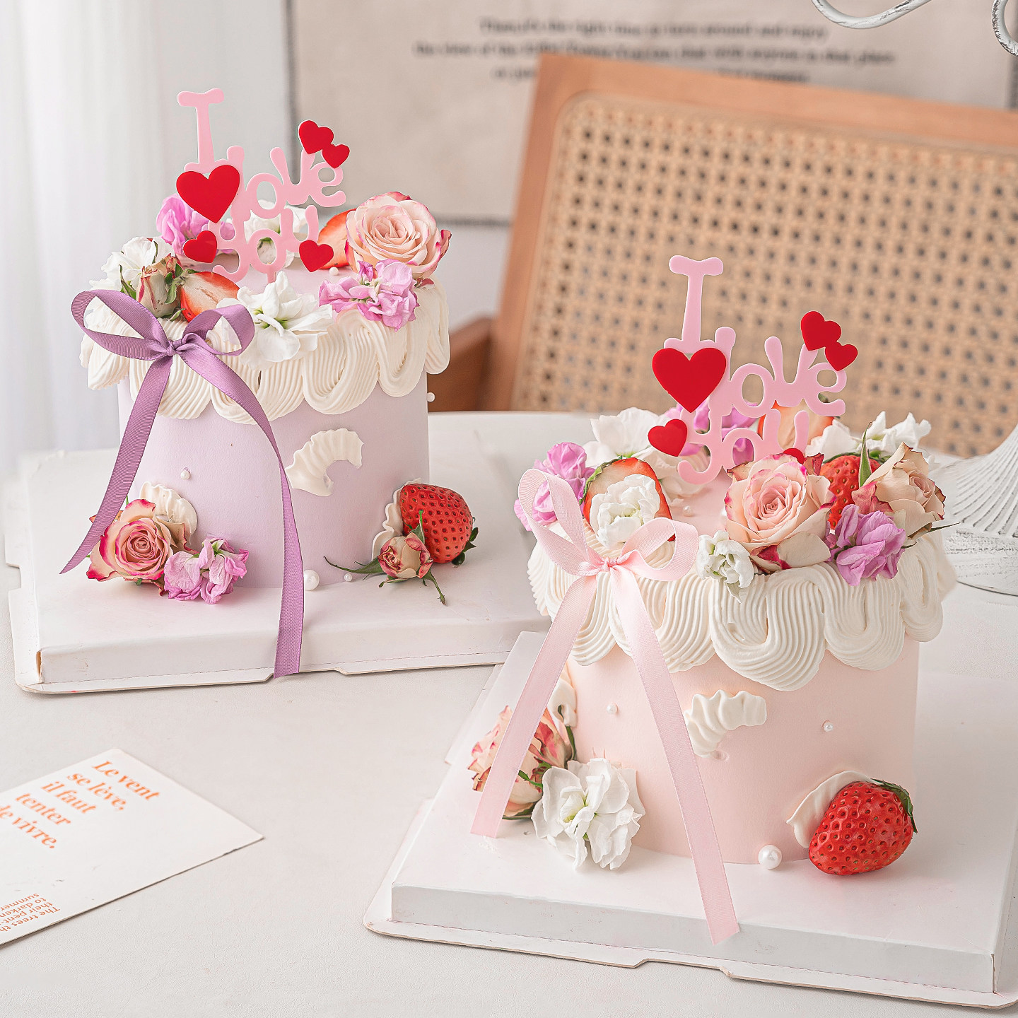 2.14情人节唯美鲜花蛋糕装饰I love you情侣纪念日表白烘焙插件,节庆用品/礼品,节日装扮用品,淘宝优惠券,粉丝福利购,淘宝优惠卷