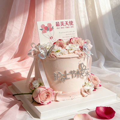 护士节蛋糕装饰白衣天使插牌