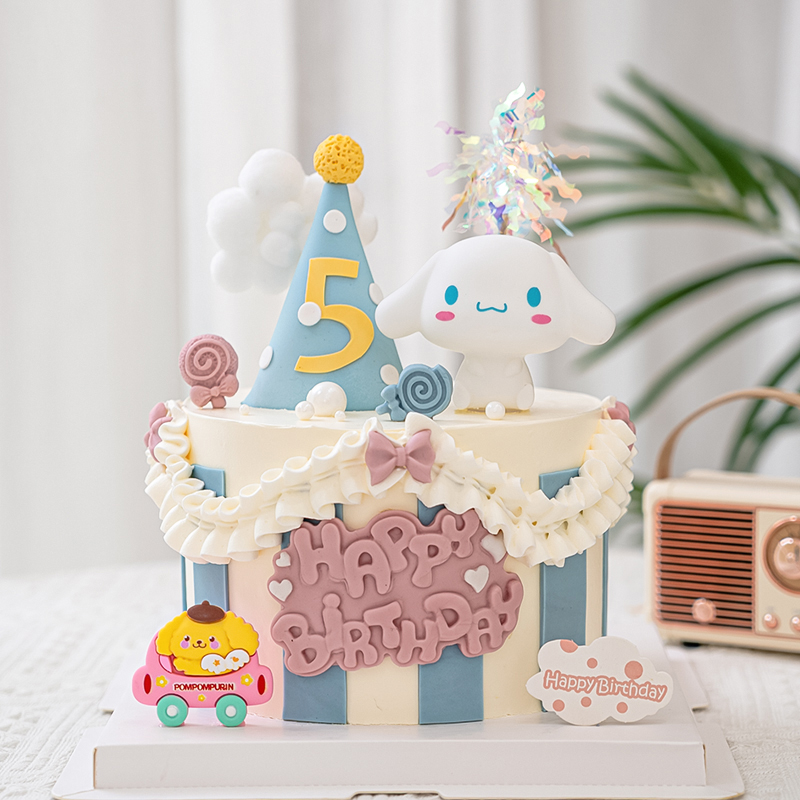 卡通玉桂狗生日蛋糕装饰