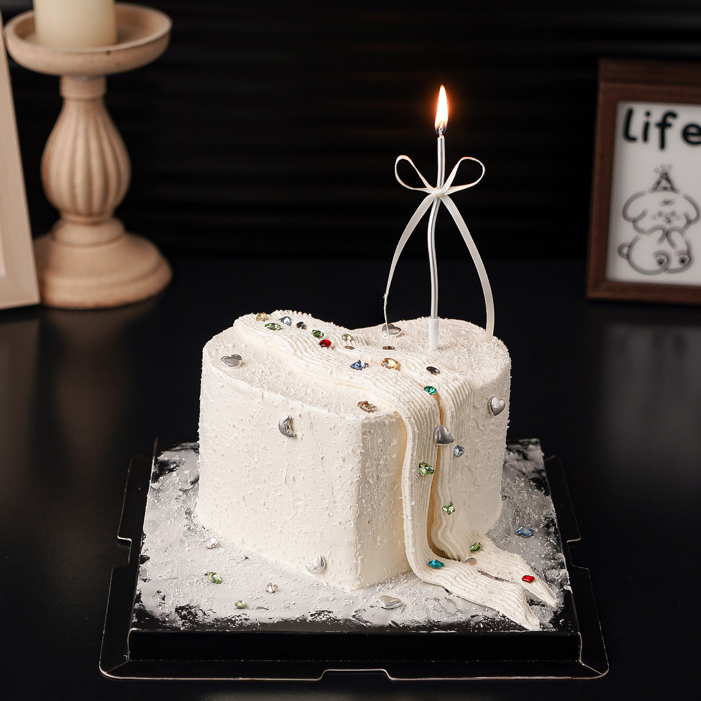 网红韩系简约风钻石彩色宝石蛋糕装饰女神生日烘焙甜品装扮插件,节庆用品/礼品,节日装扮用品,淘宝优惠券,粉丝福利购,淘宝优惠卷