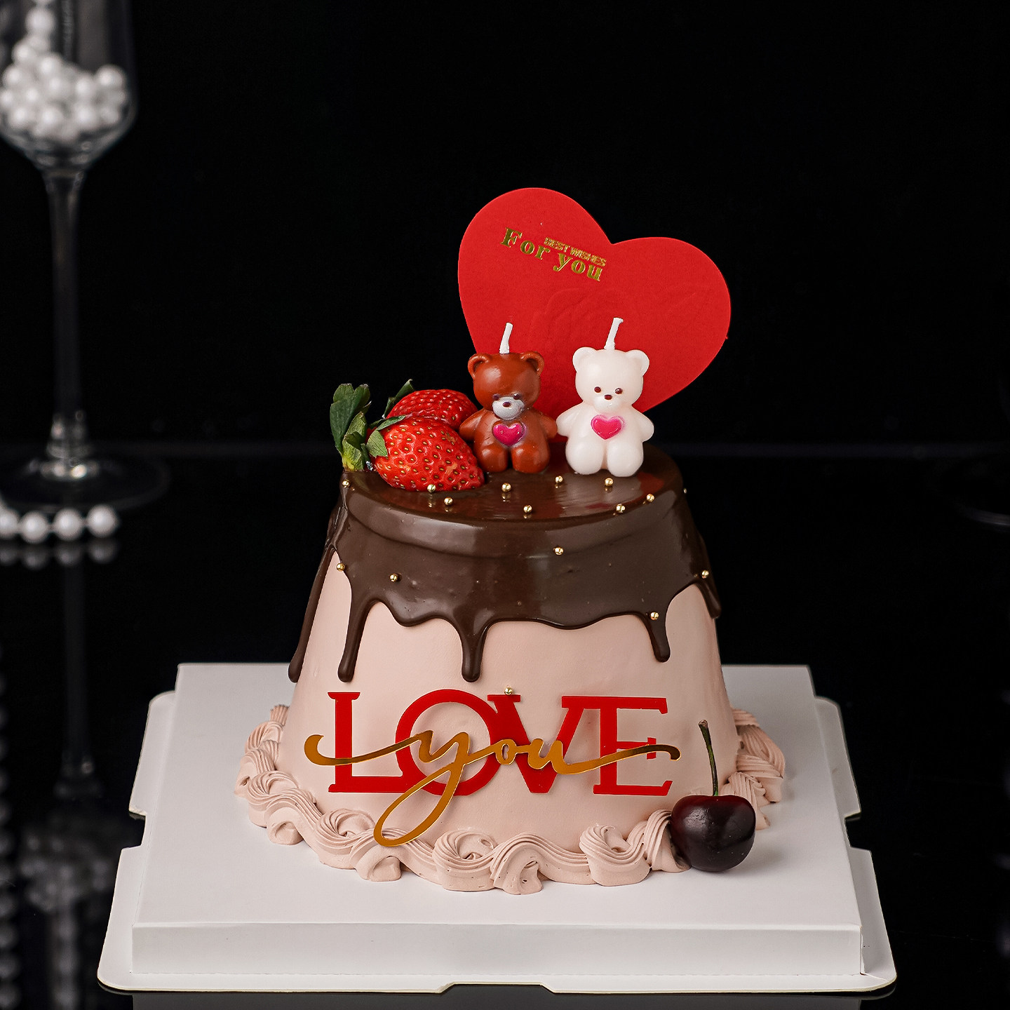 2.14情人节快乐蛋糕装饰浮雕玫瑰爱心卡片可爱情侣小熊蜡烛插件,节庆用品/礼品,节日装扮用品,淘宝优惠券,粉丝福利购,淘宝优惠卷