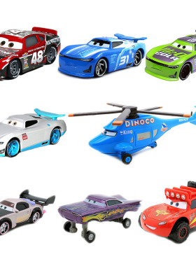 新品推荐赛车汽车总动员车王飞机合金车玩具越野大脚麦昆站立雷蒙