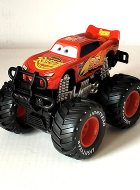 汽车总动员闪电麦坤黑风暴杰克逊酷姐助力惯性车越野车大轮