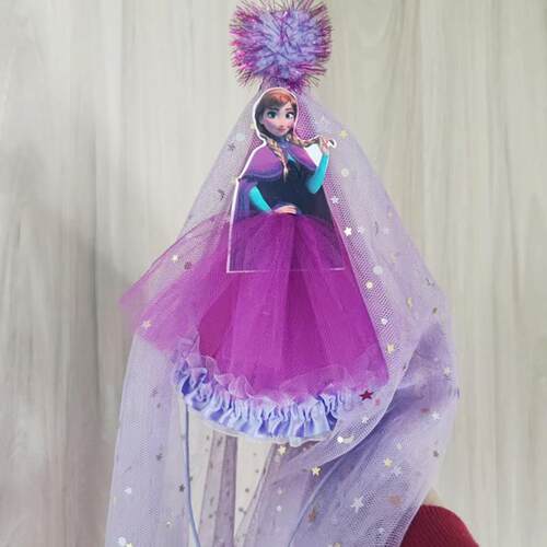 冰雪奇缘纱裙帽艾莎公主女孩生日主角帽苏菲亚美人鱼白雪party帽
