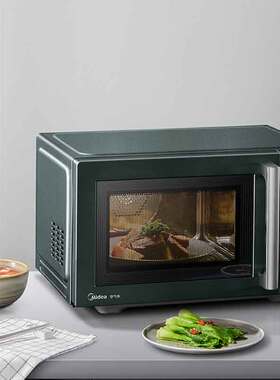 美的微烤空气炸一体机PC23K7W智能不锈钢内腔旋钮按键微波炉25升