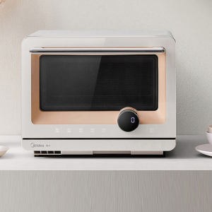 Midea/美的 PG2010W微蒸烤一体机下拉不锈钢内腔20L家用APP低脂