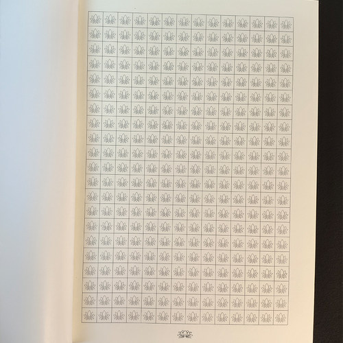 A4空白本莲花日记本 硬笔笔记本莲花背景空白本抄经本字帖本100页