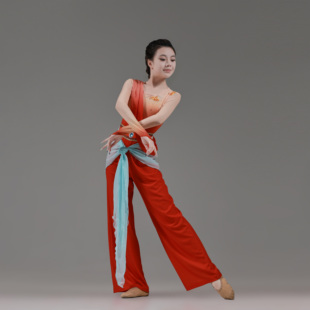 敦煌飞天舞蹈演出服古典剧目表演服成人新款定制艺考演出套装服饰