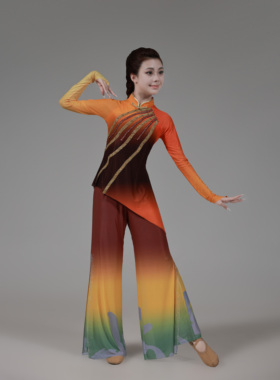 中国舞蹈荷花奖《秋熟》剧目同款舞蹈服装女成人演出民族定制服饰