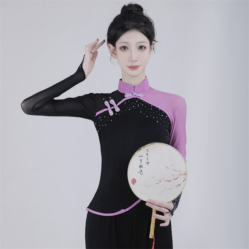 胶州纱衣秧歌舞学生艺考身韵上衣