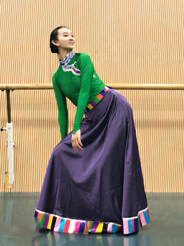 厂家定制藏族表演出服饰女款民间少数民族风练习服表演服考级服装 - 封面