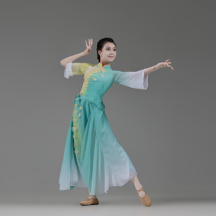 古典胶州舞蹈剧目《在希望的田野上》服装定制学生演出表演排练服