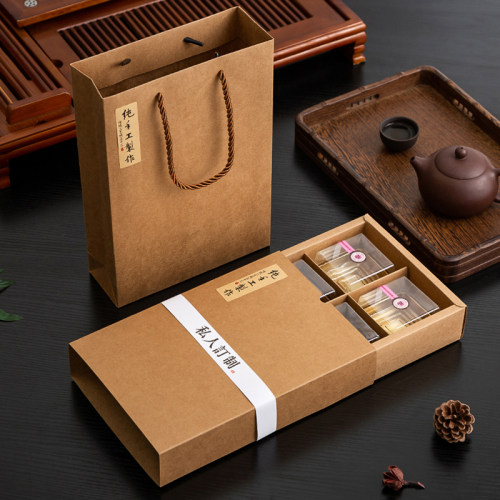 100克糕点高档牛皮纸月饼盒定制