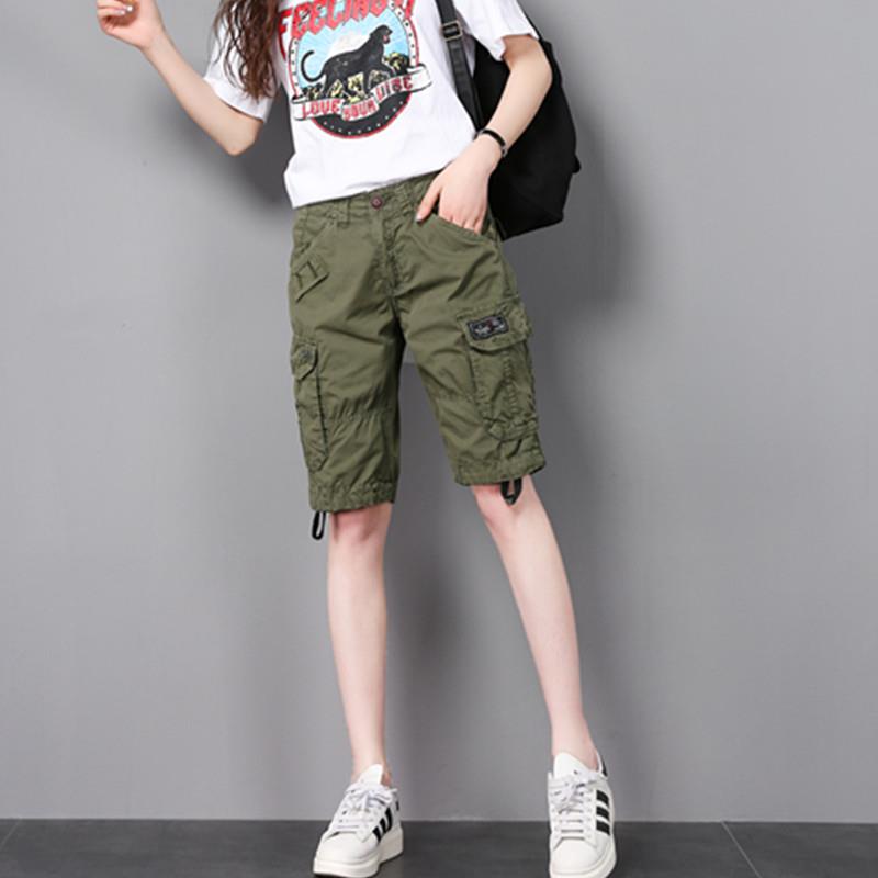 2018夏薄款休闲短裤女夏五分裤韩版阔腿登山裤高腰宽松工装中裤潮在类目 女装/女士精品, 裤子, 休闲裤中 - 来自Buy2taobao.com提供专业的淘宝代购服务