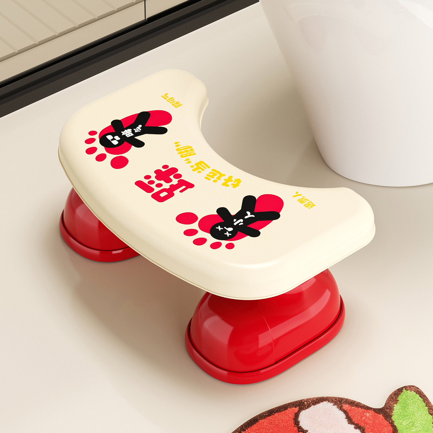 大脚马桶脚凳家用结实耐用加厚塑料凳子卫生间厕所蹲坑拉屎脚踩凳,住宅家具,垫脚凳,淘宝优惠券,粉丝福利购,淘宝优惠卷