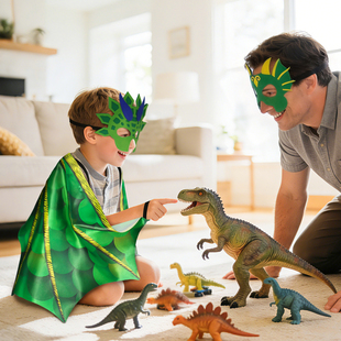 7岁舞台走秀装 扮服 儿童恐龙翅膀表演道具布艺霸王龙喷火龙剑龙