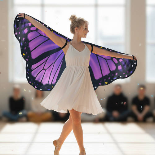 蝴蝶翅膀成人走秀亲子活动背饰