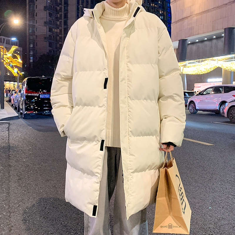 美式中长款羽绒棉服男冬季潮牌派克服棉袄子连帽青年晋江棉衣外套