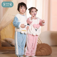 Детская демисезонная пижама, термобелье подходит для мужчин и женщин для девочек, флисовый комбинезон, семейный стиль