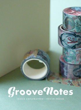 GrooveNotes · 百天手帐系列和纸胶带 手帐素材（无离型纸)