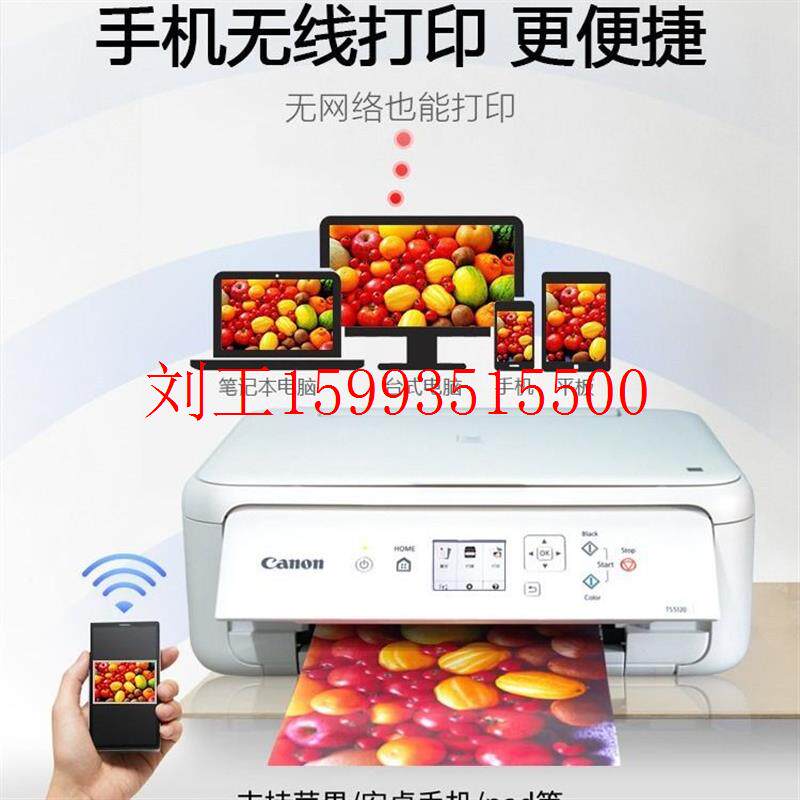 佳能TS5180无线彩色照片打印机复印一体机家用办公连供双面ts5140 - 实物图