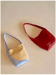 ［定制款］西班牙小众paloma wool春夏女款ola柔软牛皮撞色单肩包