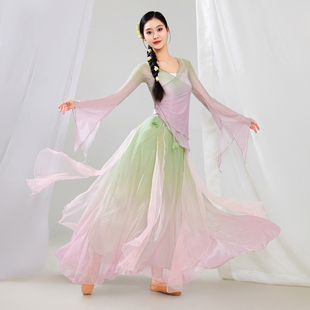 古典舞蹈新款 演出服女飘逸纱衣身韵仙气民族中国舞练功演出服套装