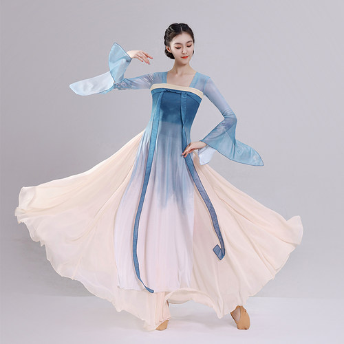 汉唐古典舞演出服女飘逸舞蹈服装