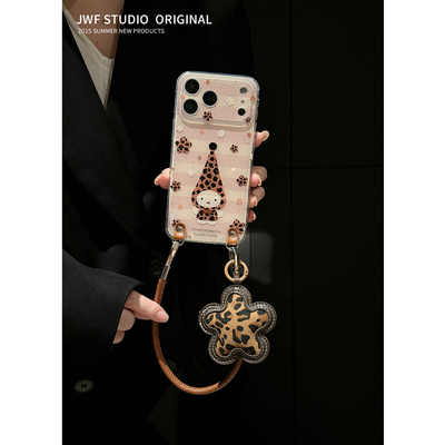 苹果17promax豹纹秋冬手机壳