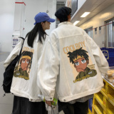 2025春季印花夹克港风不一样情侣牛仔外套男JK558-P65588，男装工装外套，星座912-1（原星座914-5）